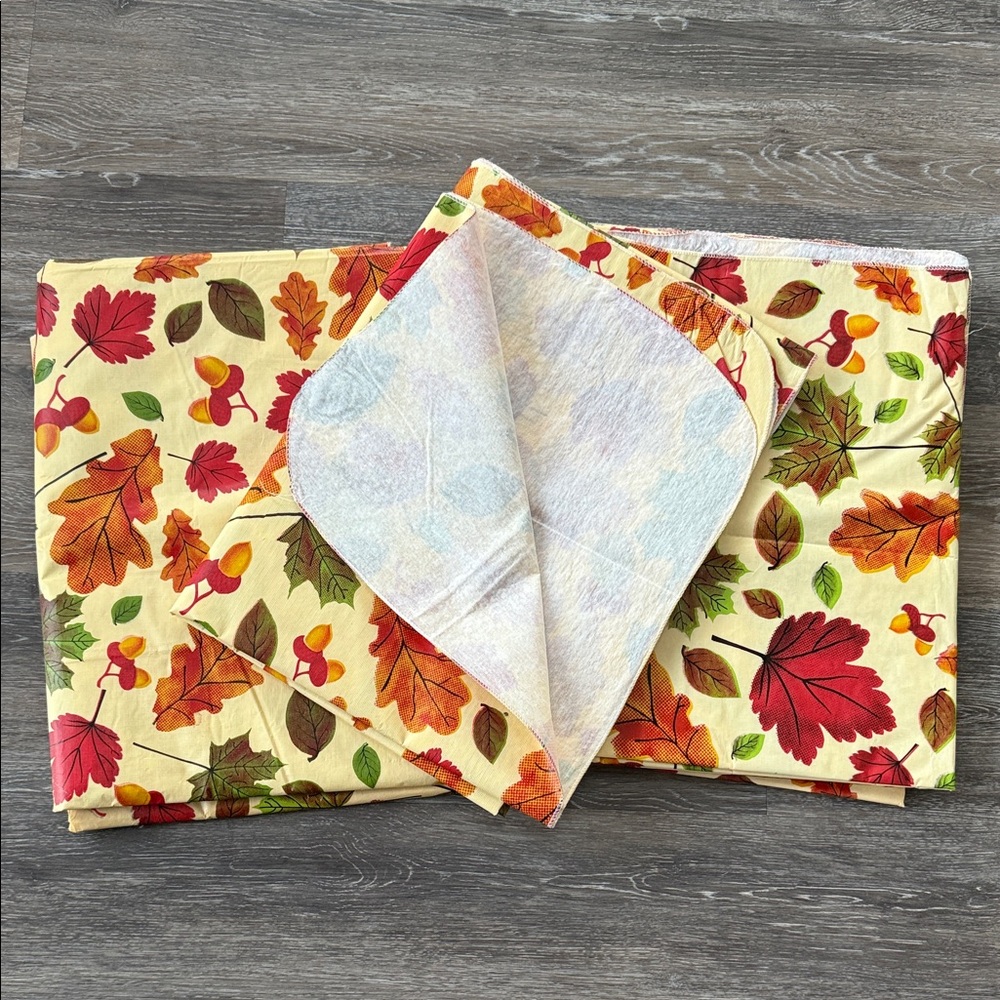 Autumn Leaf Print Tablecloths - set of 5